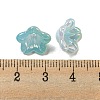 Iridescent Acrylic Bead Caps OACR-C021-08D-3