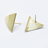Brass Stud Earring Findings X-KK-G331-26G-NF-2