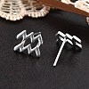 925 Sterling Silver Stud Earrings EJEW-K303-01S-11-2
