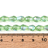 Transparent Electroplate Glass Beads Strands LS-EGLA-N023-6x8mm-A08-4