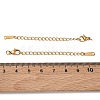 201 Stainless Steel Curb Chain Extender SA-CBA0FDA-01G-25-3