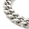 Non-Tarnish 201 Stainless Steel Curb Chain Bracelet for Men Women BJEW-H550-06A-P-2