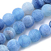 Natural Weathered Agate Beads Strands G-S259-05C-8mm-1