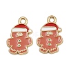 Christmas Themes Alloy Enamel Pendants ENAM-Z023-01G-11-1