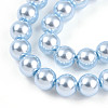 Baking Paint Pearlized Glass Pearl Bead Strands HY-N002-4mm-A05-4