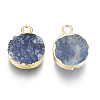 Natural Druzy Agate Pendants G-L566-A03-3