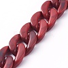 Handmade Acrylic Curb Chains AJEW-JB00679-03-1