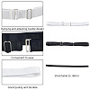 8 Pcs 2 Colors Simple Polyester Shirt Stay Belt AJEW-GO0001-41-5