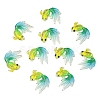 10Pcs UV Printing Acrylic Pendants TACR-YW0003-22I-1