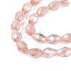 Transparent Electroplate Glass Beads Strands EGLA-N013-T4mm-B29-3