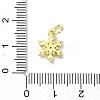 Brass Micro Pave Clear Cubic Zirconia Charms KK-H475-55G-02-3