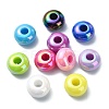 Opaque Acrylic European Beads X-OACR-E033-19-1