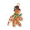 Christmas Theme Alloy Enamel Pendants ENAM-Q509-02KCG-10-1