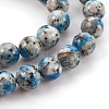 Natural Jade Imitation K2 Stone/Raindrop Azurite Beads Strands G-L591-B01-01-3