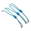 3Pcs 3 Styles Gemstone Braided Bead Bracelets BJEW-JB11146-01-5