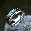 Titanium Steel  Words Finger Rings FIND-PW0020-12D-P-1