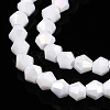 Opaque Solid Color Electroplate Glass Beads Strands EGLA-A039-P2mm-B15-3