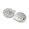 Christmas Brass Micro Pave Clear Cubic Zirconia Pendants KK-A280-03D-P-2