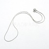 Women's 304 Stainless Steel Snake Chain Necklaces STAS-O037-59P-2