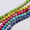 Natural Imperial Jasper Beads Strands G-I122-8mm-M-1