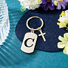1Pc Stainless Steel Keychains KEYC-TADJ0001-08C-3