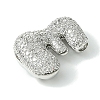 Rack Plating Brass Cubic Zirconia Pendants KK-S378-02P-E-2