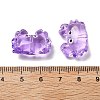 Transparent Glass Enamel Beads LAMP-V001-08E-2