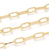 3.28 Feet Brass Handmade Paperclip Chains X-CHC-M019-11G-1