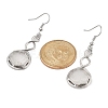Hexagon Natural Quartz Crystal Dangle Earrings EJEW-K298-01P-02-5