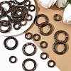 35Pcs Wood Jewelry Findings Coconut Linking Rings COCO-YW0001-01-4