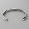 Stainless Steel Open Cuff Bangles BJEW-WH0516-03P-2