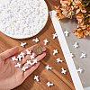 300Pcs Opaque Acrylic Beads MACR-SC0001-16B-3