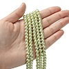 Eco-Friendly Dyed Glass Pearl Beads Strands HY-A008-6mm-RB005-4