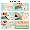 DIY 2 Tier Stair Style Wooden Plant Stand Kit ODIS-WH0299-11B-5