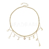 Brass with Stainless Steel Necklaces NJEW-JN04687-4