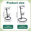 8Pcs 8 Styles Iron Crystal Scepter Display Stands ODIS-NB0001-52-2
