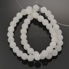 Natural White Jade Round Beads Strands X-G-D662-8mm-2