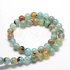 Dyed Natural Agate Round Beads Strands X-G-E321A-10mm-02-2