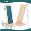 Detachable Bamboo Slant Back Necklace Display Stands NDIS-WH0001-14-2