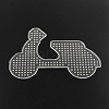 Motorcycle ABC Plastic Pegboards used for 5x5mm DIY Fuse Beads LS-X-DIY-Q009-46-2