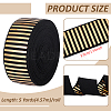 5 Yards Flat Nylon Hot Stamping Striped Elastic Wide Cord OCOR-BC0007-92B-2