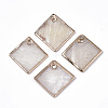 Natural Capiz Shell Pendants SHEL-N026-14-1