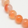 Natural Carnelian Beads Strands G-N0006-8mm-17-7