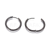 304 Stainless Steel Huggie Hoop Earrings EJEW-F111B-25mm-B-3