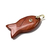 Natural Red Jasper Pendants KK-D021-05F-G-2