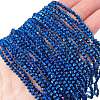Transparent Electroplate Glass Beads Strands EGLA-A039-T2mm-UA03-1