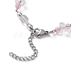 Strawberry Lampwork & Glass Butterfly Beaded Bracelets BJEW-JB10102-4