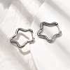 201 Stainless Steel Hoop Earrings EJEW-Z137-02P-05-3