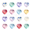 100Pcs 10 Colors Transparent Glass Beads GLAA-CJ0001-56-6