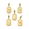 304 Stainless Steel Enamel Pendant Decoration STAS-L283-51G-1